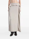 Entire Studios Tier Skirt Skirt In Grey Wool In Gray