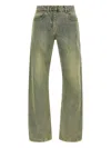 Entire Studios Lean Stonewash-effect Jeans In Green