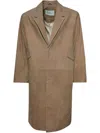 Entire Studios Leather Coat In Neutrals