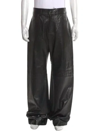 Pre-owned Entire Studios Leather Pants W/ Tags In Black