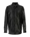 Entire Studios Black Legacy Leather Shirt In Black