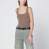 Entire Studios Light Brown Viscose Blend Top In Brown