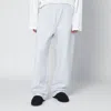 Entire Studios Light Grey Cotton Joggers In White