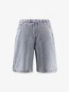 Entire Studios Light-washed Denim Bermuda Shorts In Blue