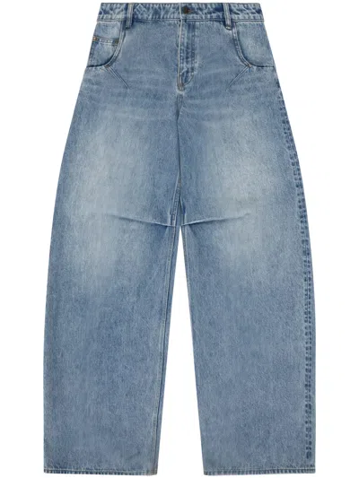 Entire Studios Light-wash Wide-leg Jeans In Blue