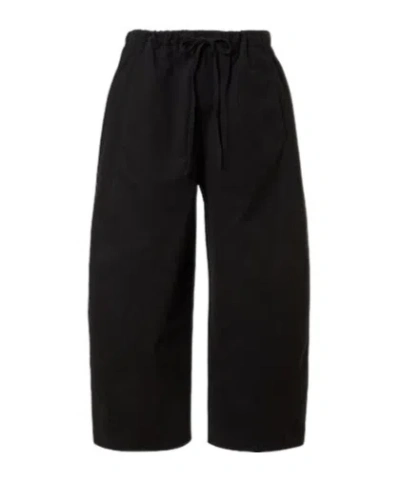 Entire Studios Loft Cotton Barrel-leg Pants In Animal Print