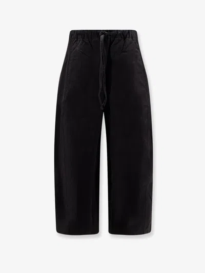 Entire Studios Loft Cotton Trousers In Black