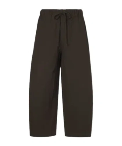 Entire Studios Loft Cropped Cotton Jersey Sweatpants In Animal Print