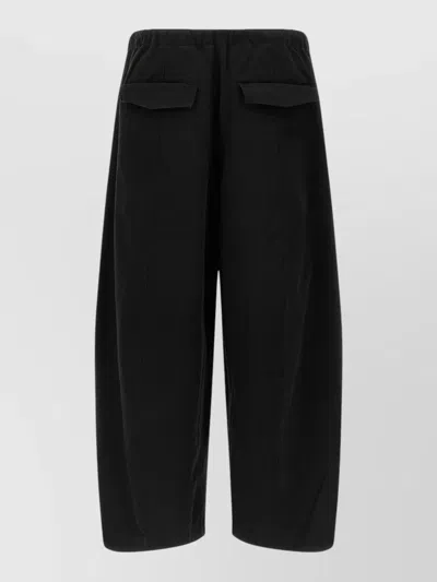 Entire Studios Loft Shorts Structured Back And Side Pockets In Black