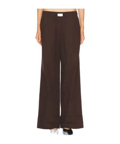 Entire Studios Logo Casual Pants In Brown