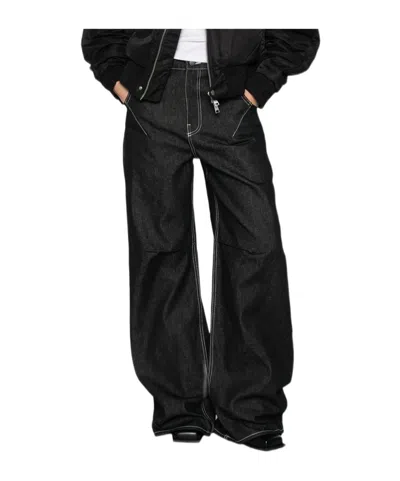Entire Studios Logo Jeans In Black
