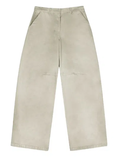 Entire Studios Logo-patch Jeans In Gray