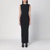 Entire Studios Long Black Dress In Nylon Blend In Black