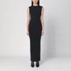 Entire Studios Long Black Dress In Nylon Blend