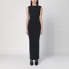 Entire Studios Long Black Dress In Nylon Blend