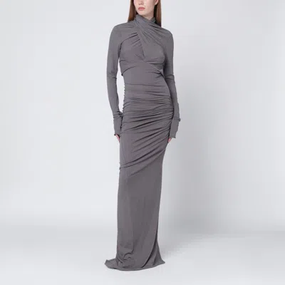 ENTIRE STUDIOS LONG GREY DRAPED DRESS