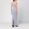 Entire Studios Long Grey Dress In Nylon Blend