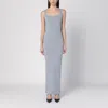 Entire Studios Long Grey Dress In Nylon Blend