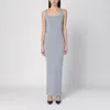Entire Studios Long Grey Dress In Nylon Blend