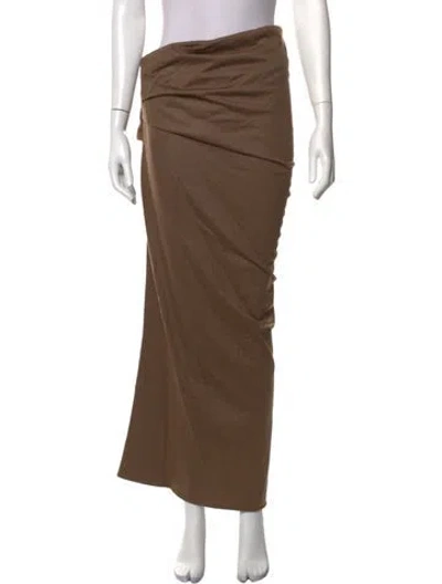 Pre-owned Entire Studios Long Skirt In Brown