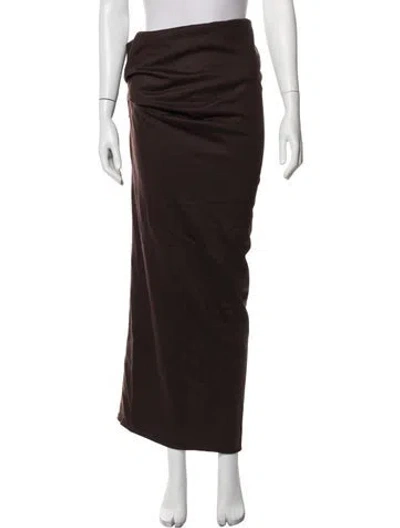 Pre-owned Entire Studios Long Skirt In Brown
