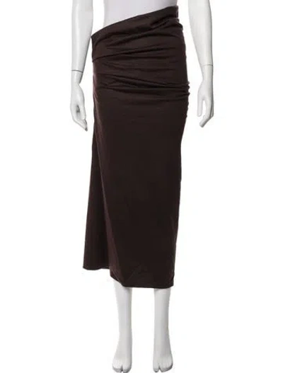 Pre-owned Entire Studios Long Skirt In Brown