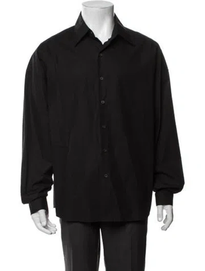 Pre-owned Entire Studios Long Sleeve Dress Shirt In Black