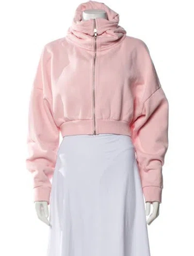 Pre-owned Entire Studios Long Sleeve Hoodie In Pink