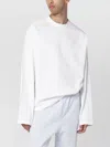 Entire Studios Long Sleeve Relaxed Fit Top In White