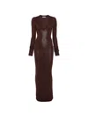 Entire Studios Long Sleeve V Neck Midi In Multi