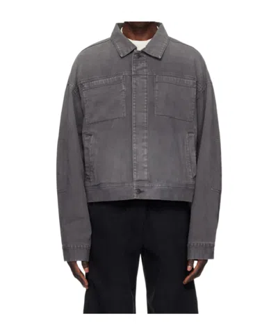Entire Studios Gray Gem Denim Jacket In Black