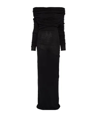 Entire Studios Long-sleeved Dress In Black