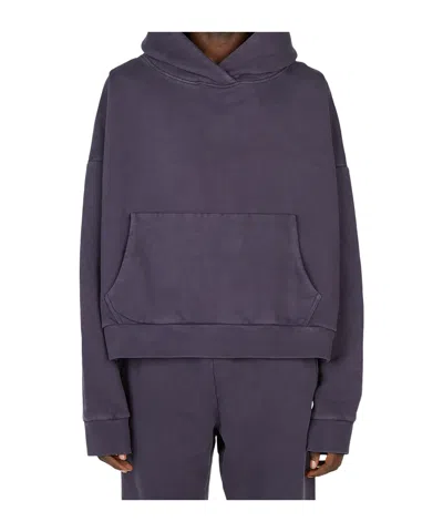 Entire Studios Long-sleeved Hooded Hoodie In Ink