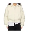 Entire Studios Off-white Duke Bomber Jacket In White