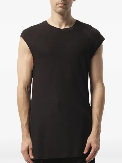 Entire Studios Longline Raglan-seam Tank Top In Burgundy