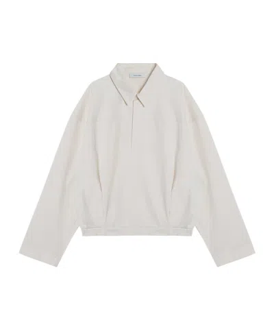 Entire Studios Long-sleeve Panelled Shirt In White