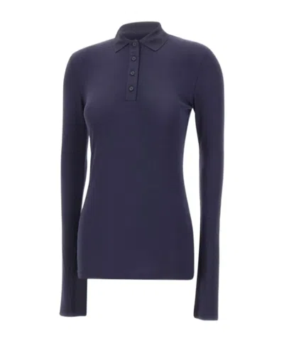 Entire Studios Long-sleeve Polo Shirt In Blue