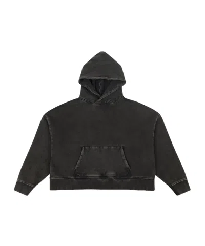 Entire Studios Long-sleeved Hooded Sweatshirt In Black