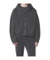 Entire Studios Graphite Cotton Thermal Sweatshirt In Gray