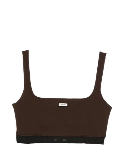 Entire Studios "lounge" Bra In Brown