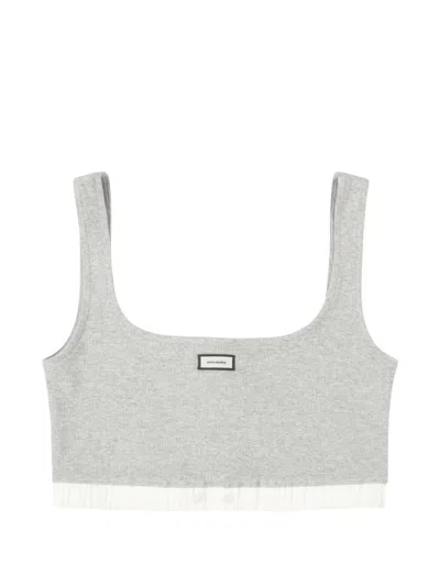 Entire Studios "lounge" Bra In Gray