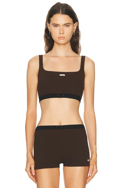 Entire Studios Lounge Bra Top In Blue