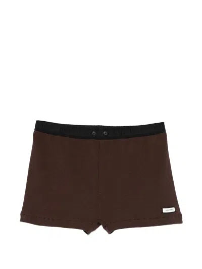 Entire Studios "lounge" Short In Brown
