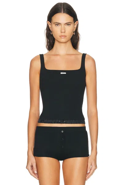 Entire Studios Lounge Tank Top In Black
