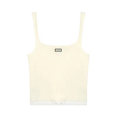 Pre-owned Entire Studios Lounge Tank Top 'pollen' | Yellow | Women's Size L