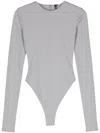 Entire Studios Round-neck Long-sleeved Bodysuit In Rhino