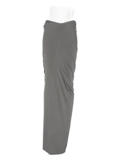Entire Studios Lumière Knotted Maxi Skirt In Gray