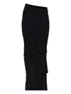 Entire Studios Lumiere Scarf Skirt Soot Clothing In Black