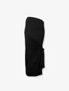 Entire Studios Lumiere Scarf Skirt Soot Clothing In Black