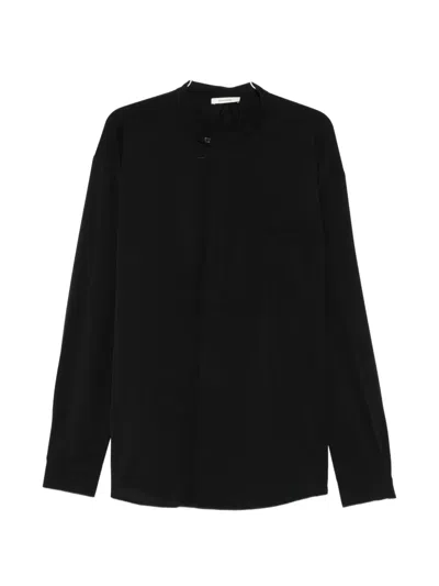 Entire Studios Mao Long-sleeve Shirt In Black